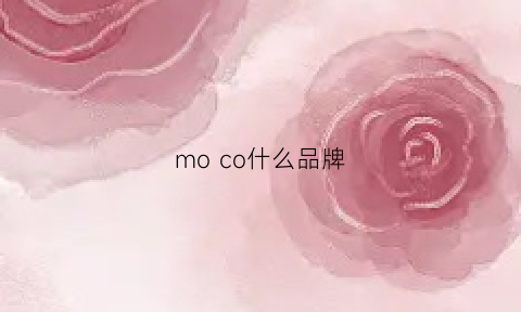 moco什么品牌(moiicoo是什么牌子)